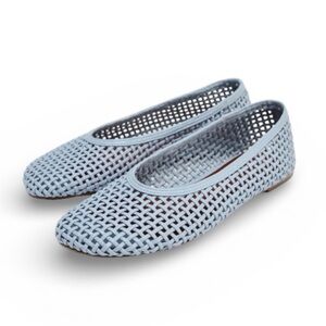 ZARA BLUE CAGE FLATS SIZE 41 NEW WITH TAGS